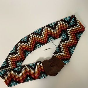 Beaded Wooden Belt